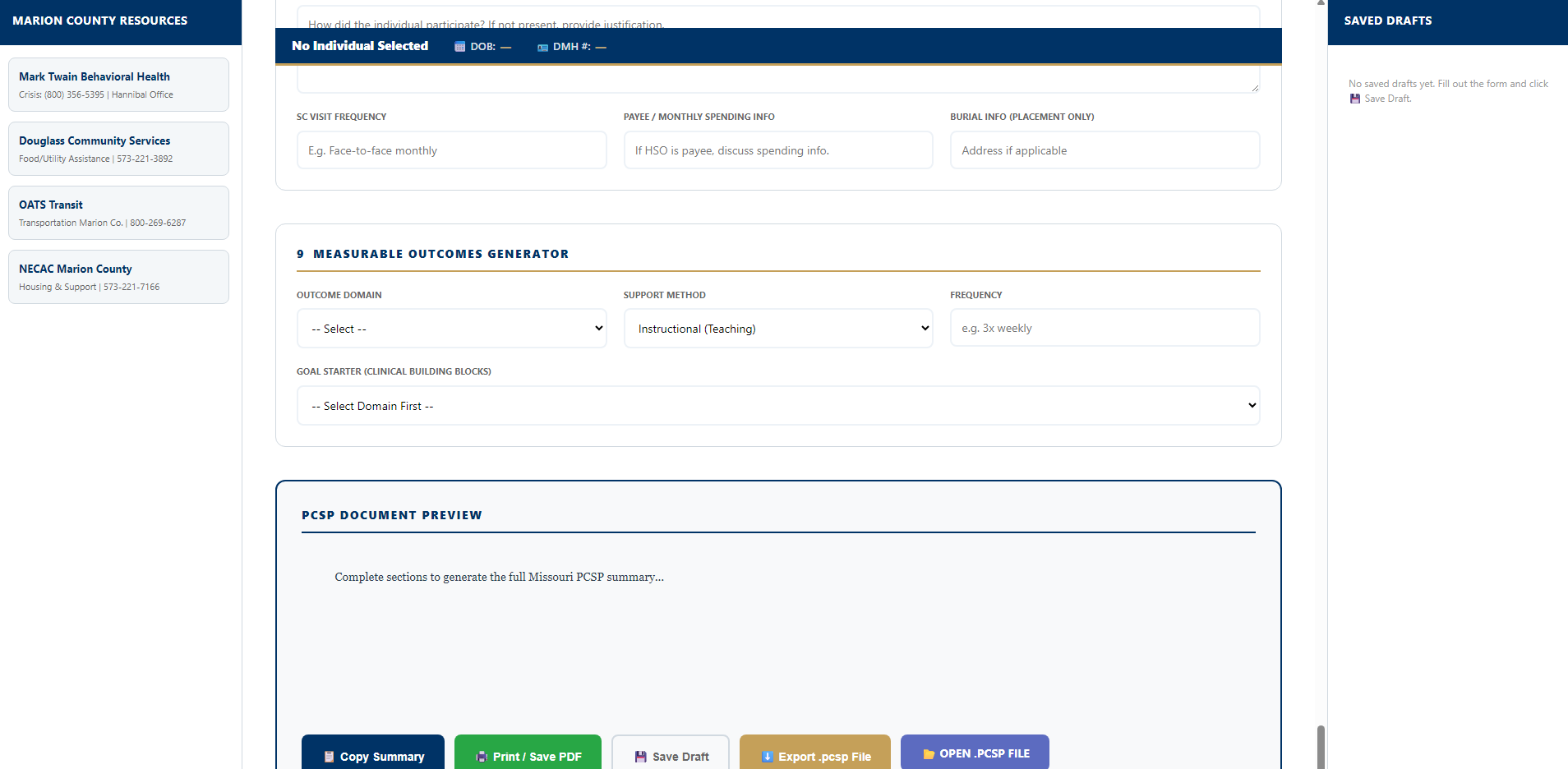 Clinical Logic Builder interface